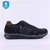Imac Tex Bologna Waterproof Laced Shoe - Navy Combi Lea